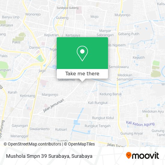 Mushola Smpn 39 Surabaya map