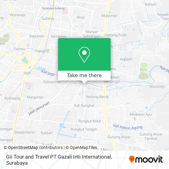 Gii Tour and Travel PT Gazali Inti International map