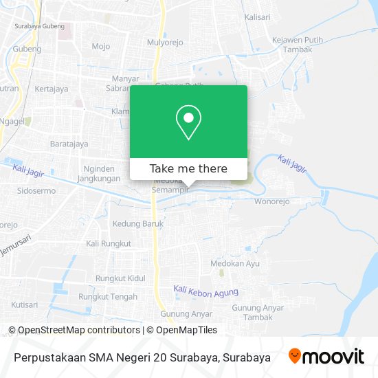 Perpustakaan SMA Negeri 20 Surabaya map