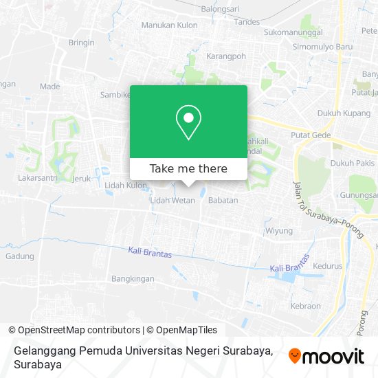Gelanggang Pemuda Universitas Negeri Surabaya map