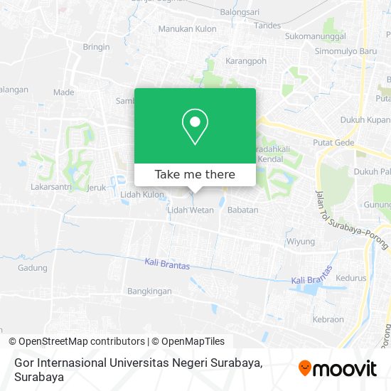 Gor Internasional Universitas Negeri Surabaya map