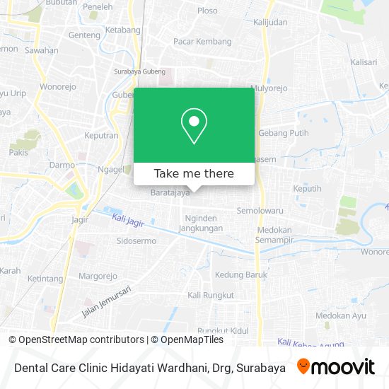 Dental Care Clinic Hidayati Wardhani, Drg map