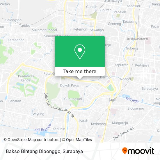Bakso Bintang Diponggo map