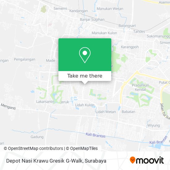Depot Nasi Krawu Gresik G-Walk map