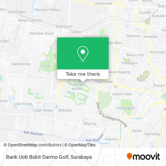Bank Uob Bukit Darmo Golf map