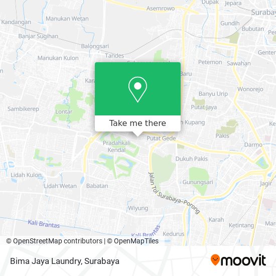 Bima Jaya Laundry map
