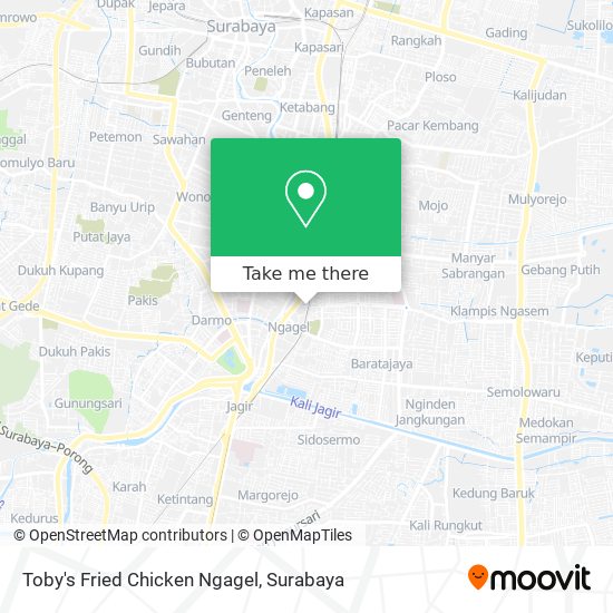 Toby's Fried Chicken Ngagel map