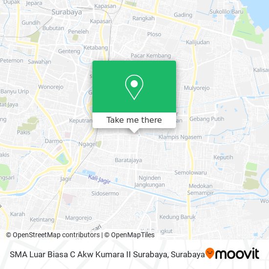 SMA Luar Biasa C Akw Kumara II Surabaya map