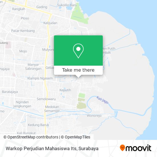 Warkop Perjudian Mahasiswa Its map