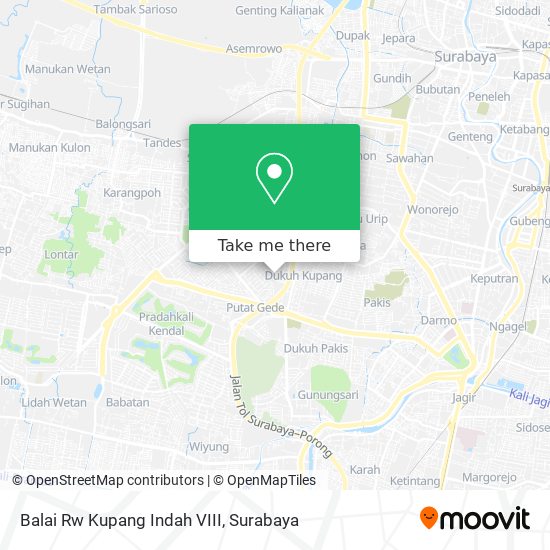 Balai Rw Kupang Indah VIII map