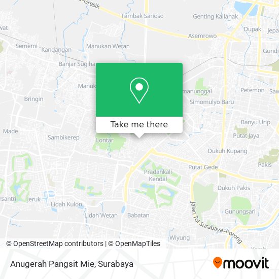 Anugerah Pangsit Mie map