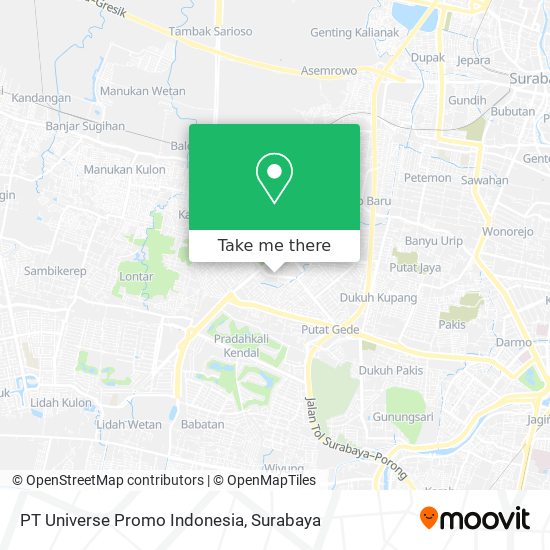 PT Universe Promo Indonesia map