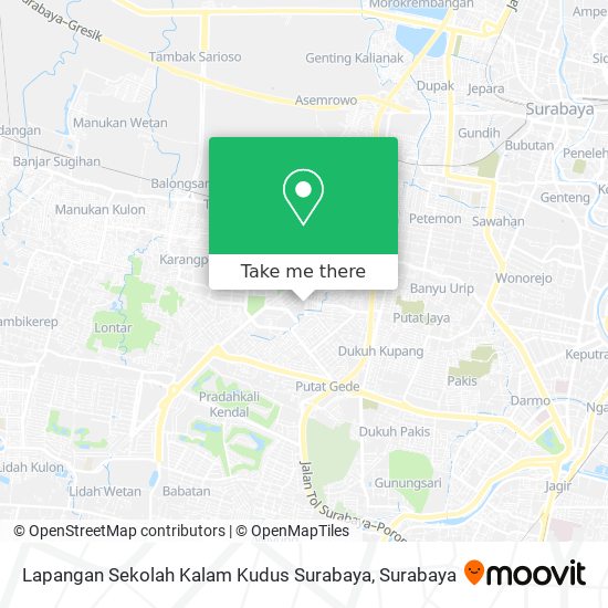 Lapangan Sekolah Kalam Kudus Surabaya map