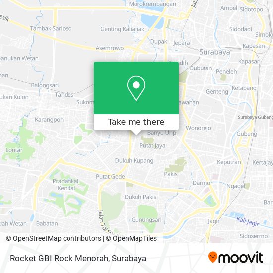 Rocket GBI Rock Menorah map