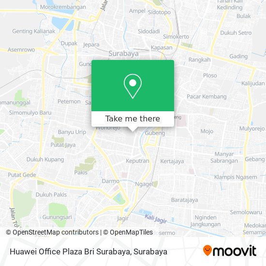 Huawei Office Plaza Bri Surabaya map