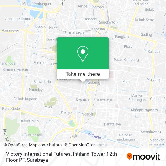 Victory International Futures, Intiland Tower 12th Floor PT map