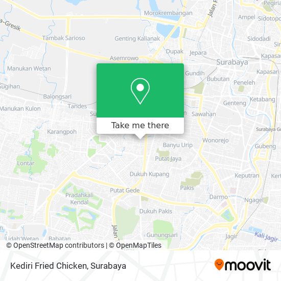 Kediri Fried Chicken map