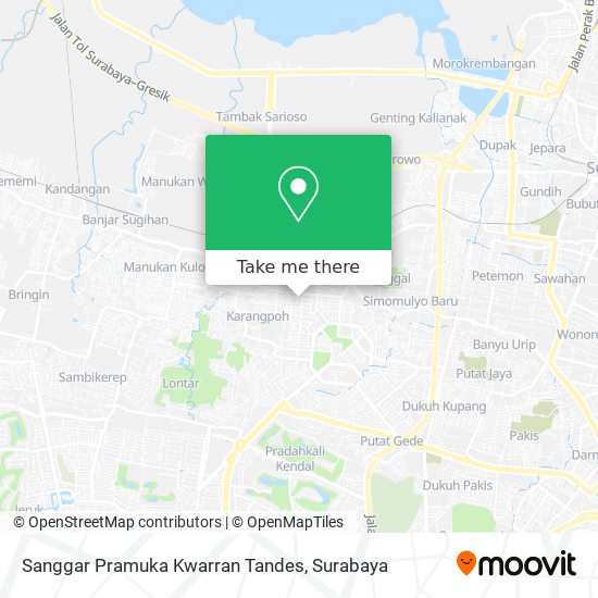 Sanggar Pramuka Kwarran Tandes map