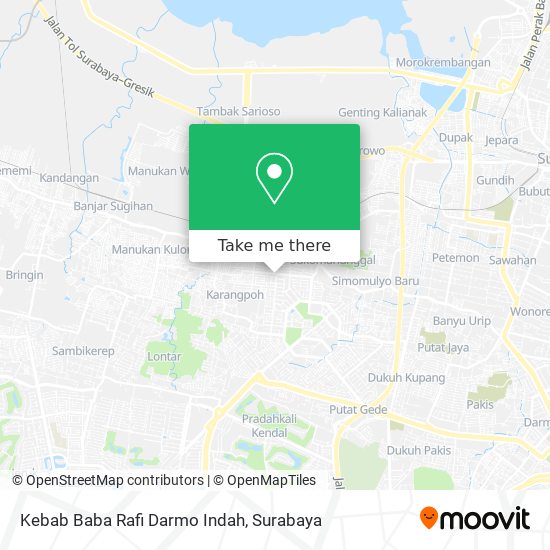 Kebab Baba Rafi Darmo Indah map