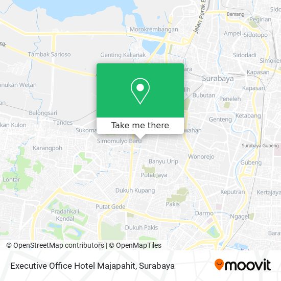 Executive Office Hotel Majapahit map