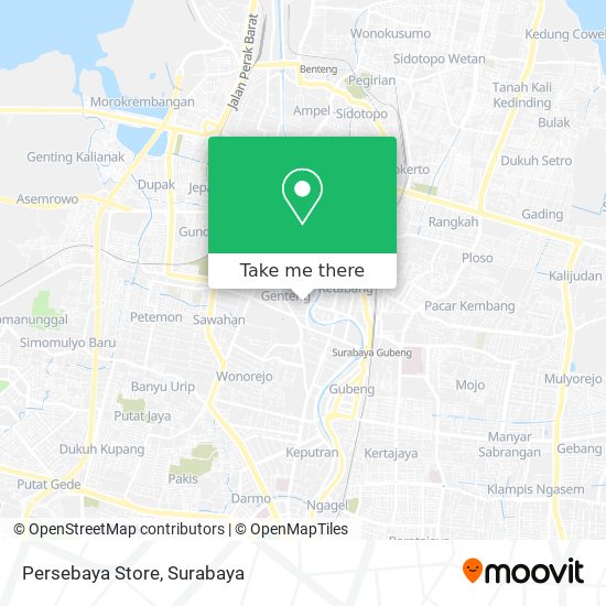 Persebaya Store map