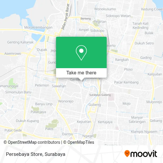 Persebaya Store map