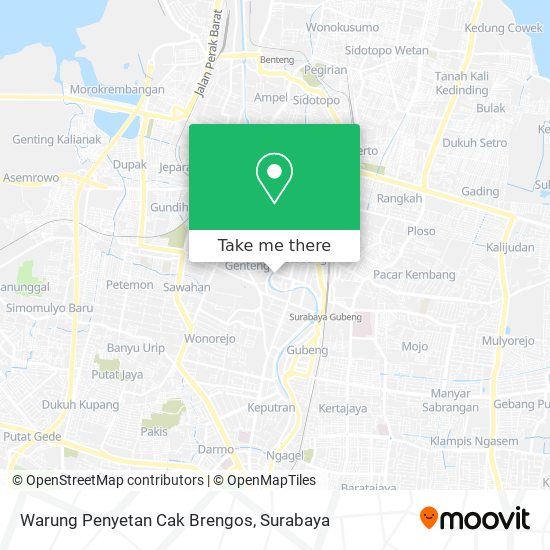 Warung Penyetan Cak Brengos map