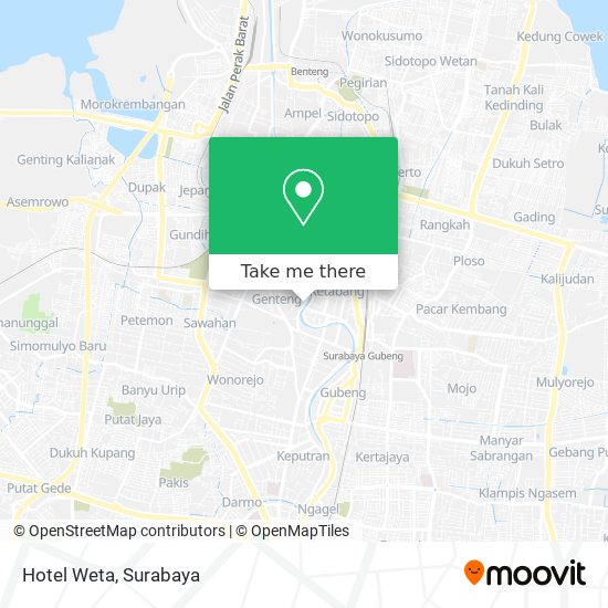 Hotel Weta map