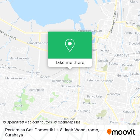 Pertamina Gas Domestik Lt. 8 Jagir Wonokromo map