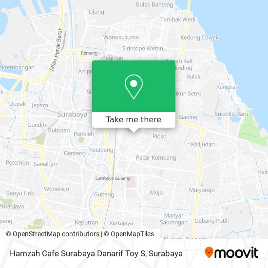 Hamzah Cafe Surabaya Danarif Toy S map