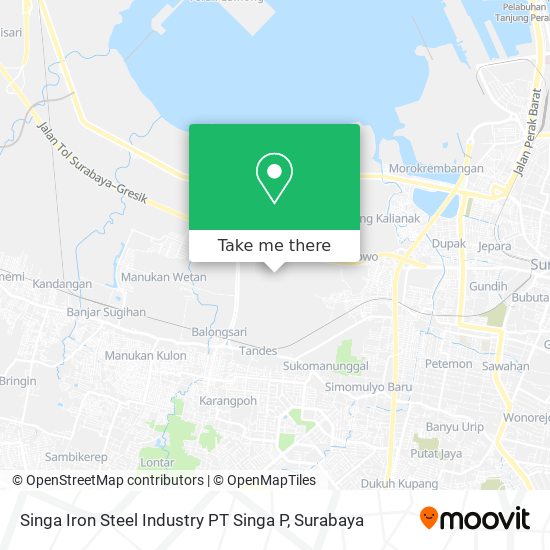 Singa Iron Steel Industry PT Singa P map