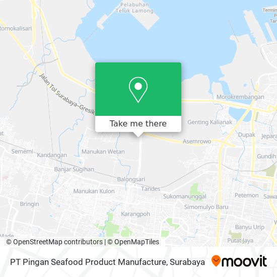 PT Pingan Seafood Product Manufacture map