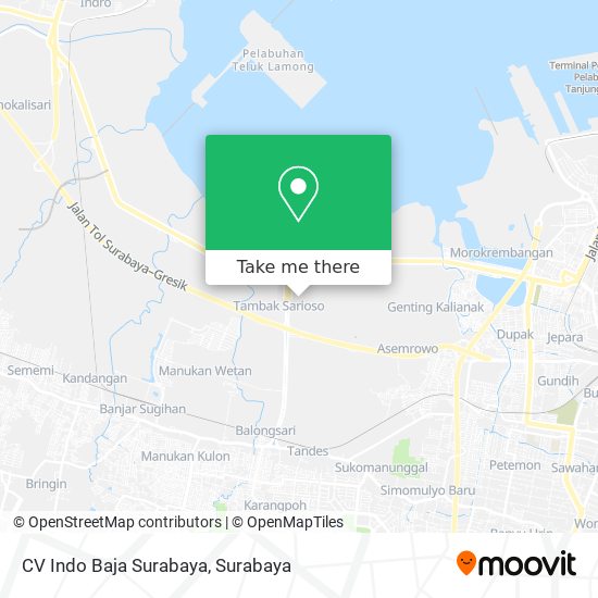 CV Indo Baja Surabaya map