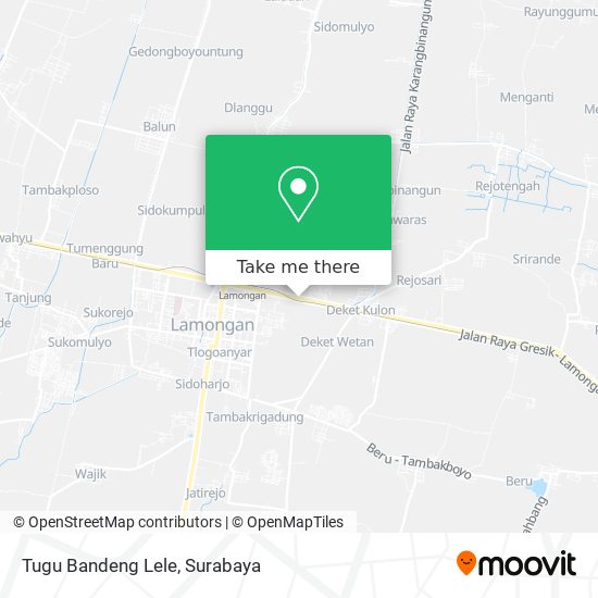 Tugu Bandeng Lele map