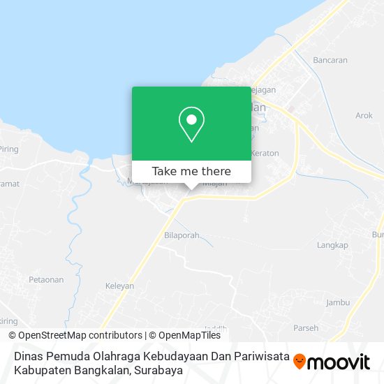 Dinas Pemuda Olahraga Kebudayaan Dan Pariwisata Kabupaten Bangkalan map
