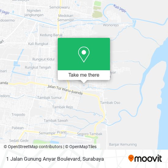 1 Jalan Gunung Anyar Boulevard map
