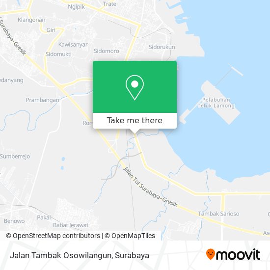 Jalan Tambak Osowilangun map