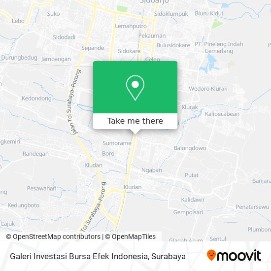 Galeri Investasi Bursa Efek Indonesia map