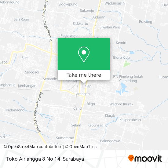 Toko Airlangga 8 No 14 map
