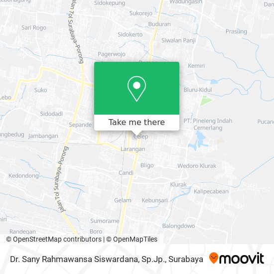 Dr. Sany Rahmawansa Siswardana, Sp.Jp. map