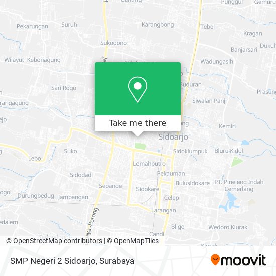 SMP Negeri 2 Sidoarjo map