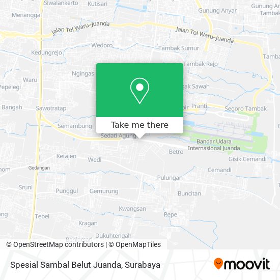 Spesial Sambal Belut Juanda map