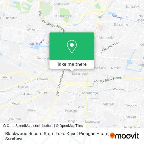Blackwood Record Store Toko Kaset Piringan Hitam map