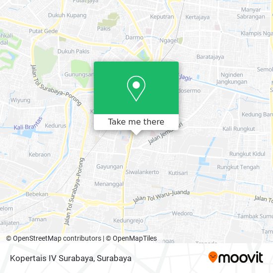 Kopertais IV Surabaya map