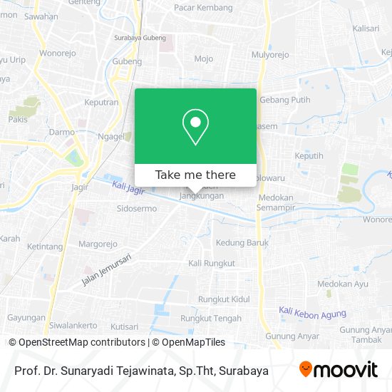 Prof. Dr. Sunaryadi Tejawinata, Sp.Tht map