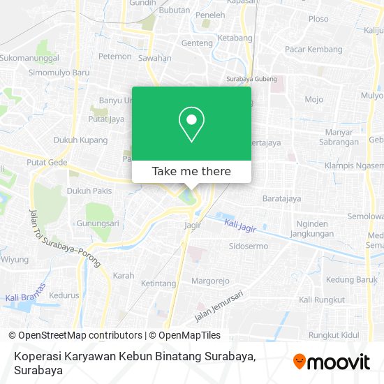 Koperasi Karyawan Kebun Binatang Surabaya map