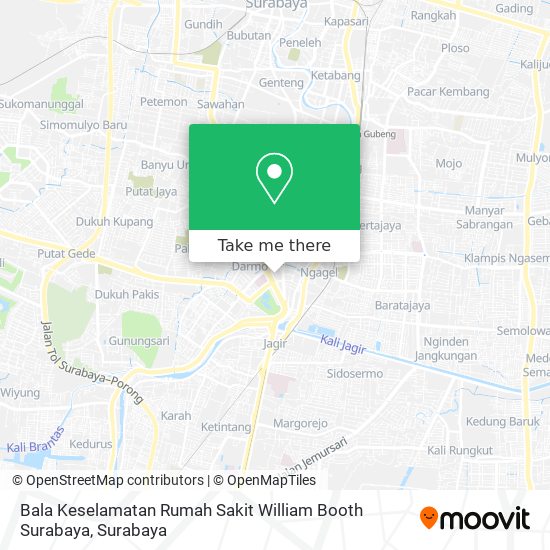 Bala Keselamatan Rumah Sakit William Booth Surabaya map