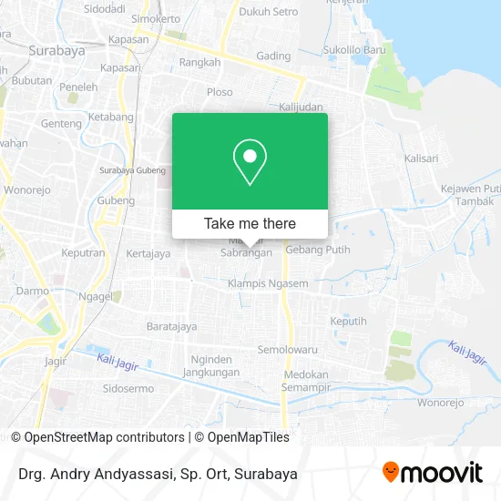 Drg. Andry Andyassasi, Sp. Ort map