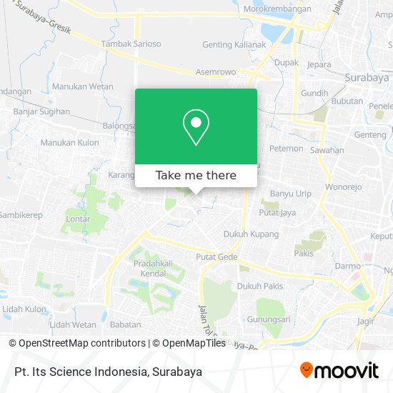 Pt. Its Science Indonesia map