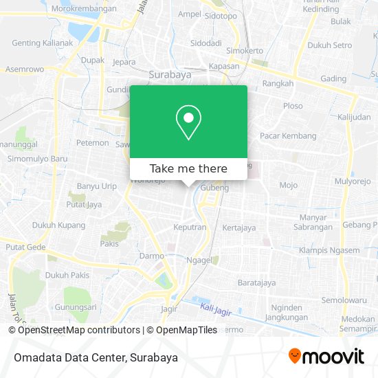 Omadata Data Center map